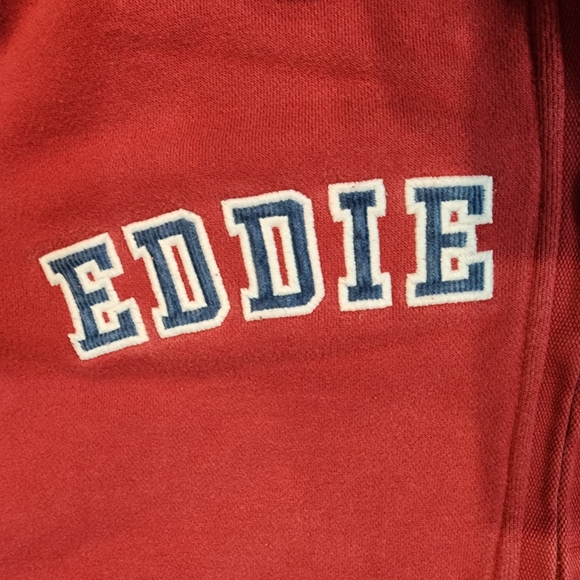 Eddie Bauer Vintage Burgundy Zip-up Hoodie Size M - Picture 7 of 10